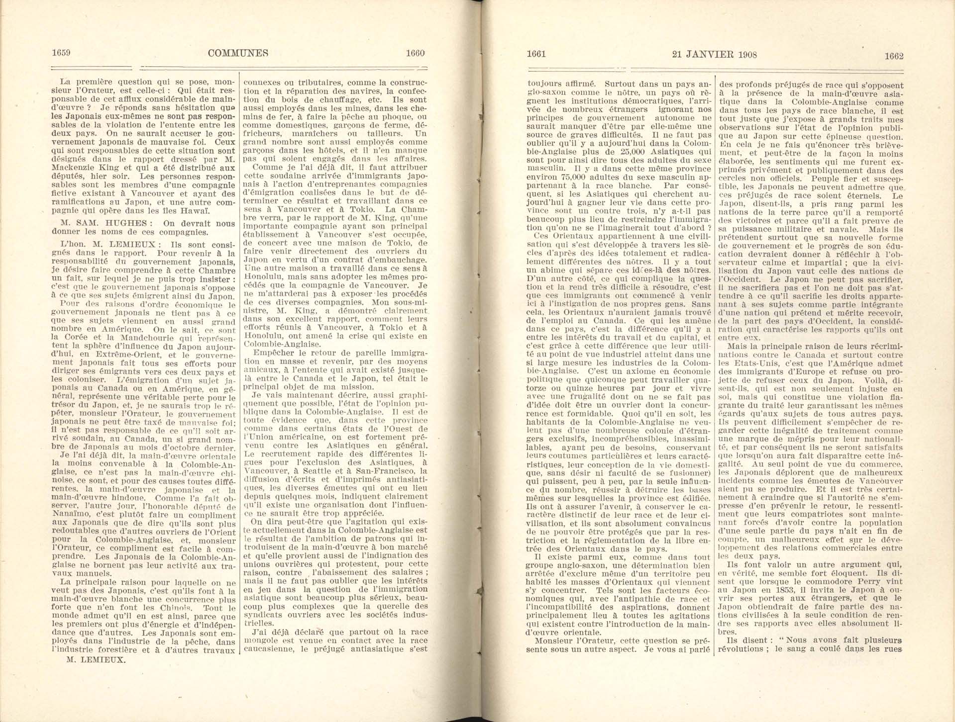 Page 1659, 1660, 1661, 1662 Entente à l’amiable, 1908