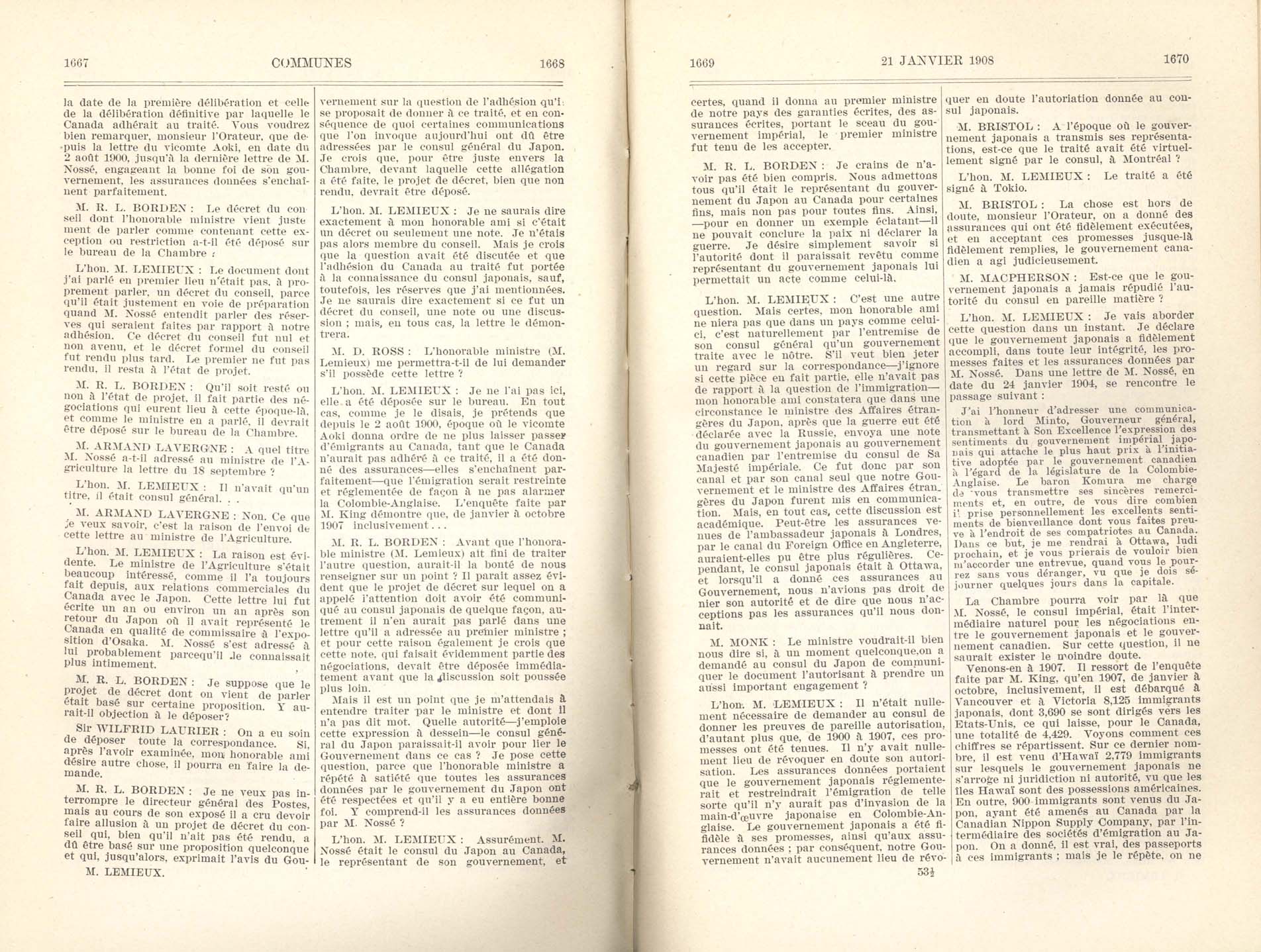 Page 1667, 1668, 1669, 1670 Entente à l’amiable, 1908