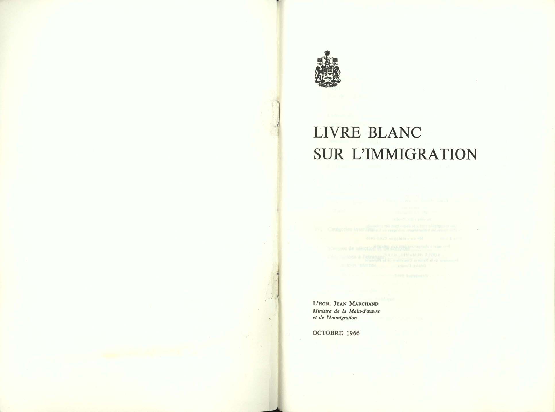 Livre Blanc sur l’immigration, 1966