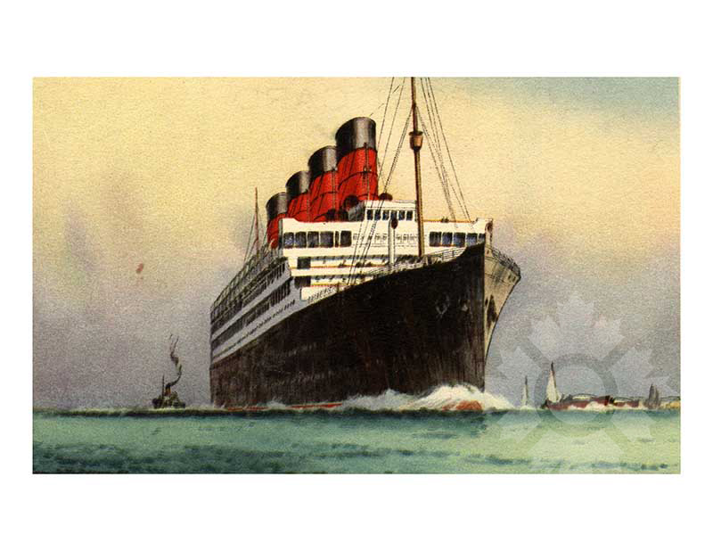 Photo couleur du navire Aquitania (RMS)