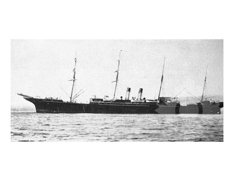 Photo en noir et blanc du navire Arawa (SS)