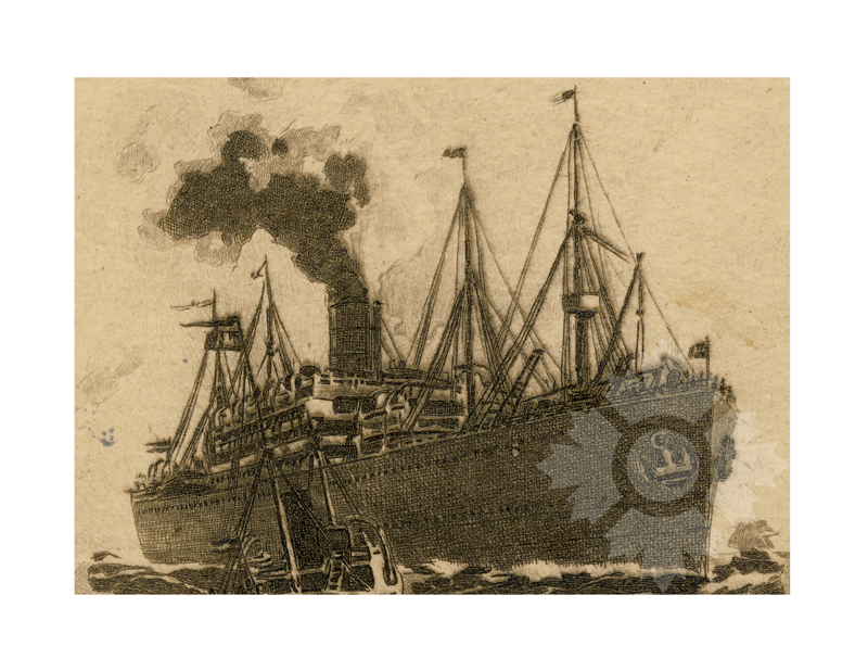 Photo en noir et blanc du navire Unknown Sketch