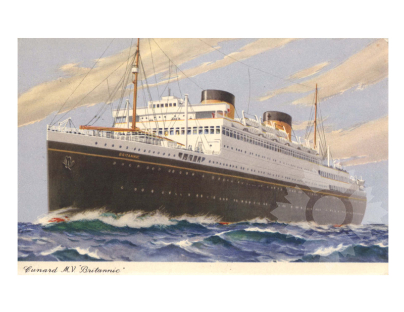 Photo couleur du navire britannic III (RMS) (1930-1960)