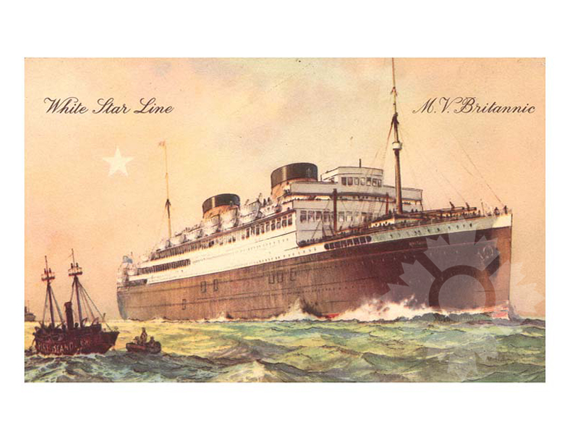 Photo couleur du navire britannic III (RMS) (1930-1960)