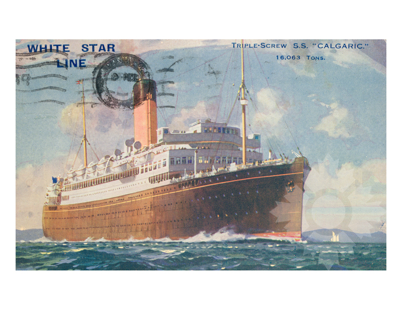 Photo couleur du navire Calgaric (RMS)