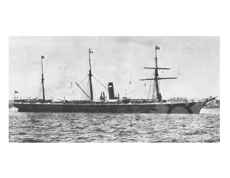 Photo en noir et blanc du navire Caspian (SS)