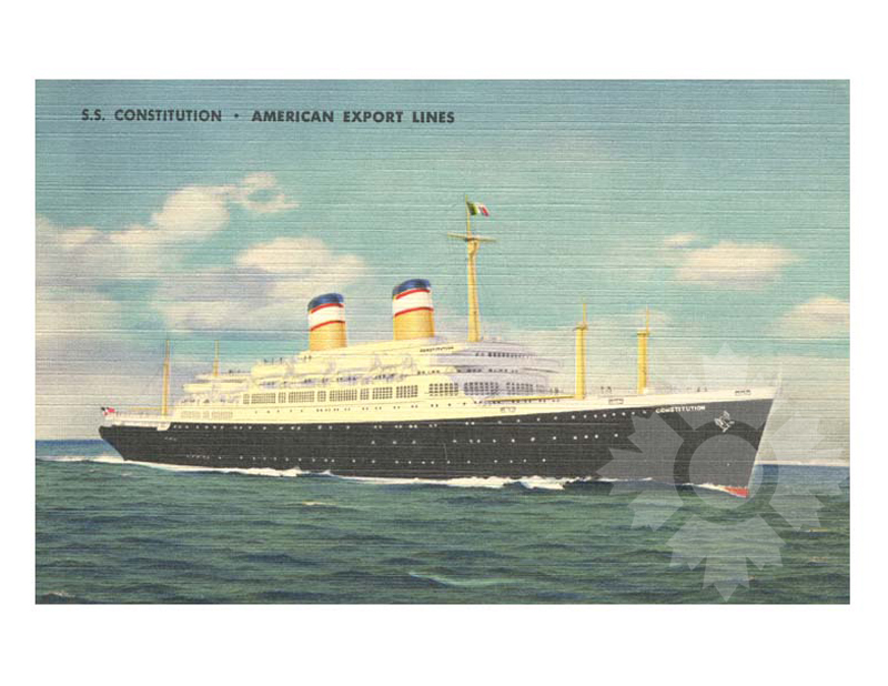 Photo couleur du navire Constitution (SS) (1951-1974)