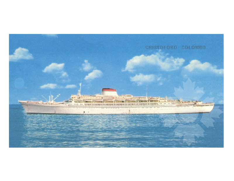 Photo en couleur du navire Cristoforo Colombo (SS) (1952-1981)