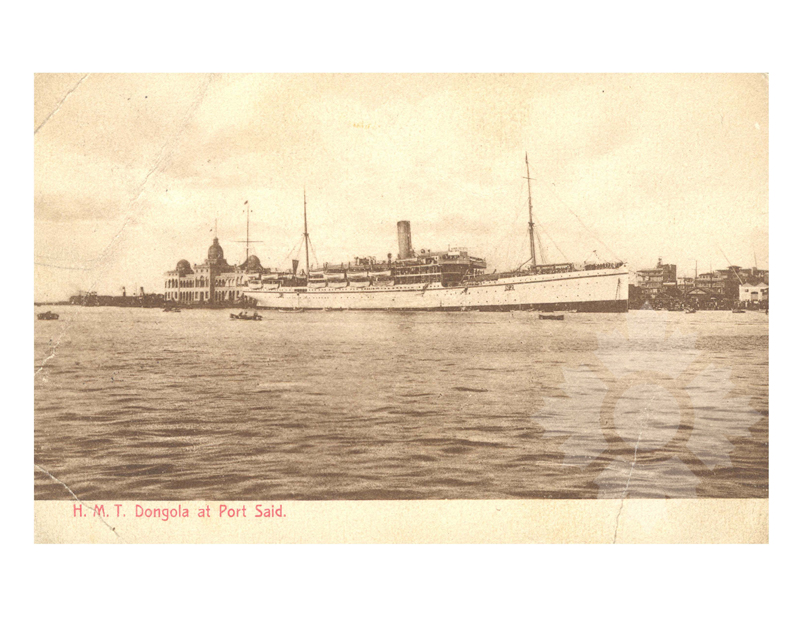 Photo en noir et blanc du navire Dongola (RMS) (1905-1926)