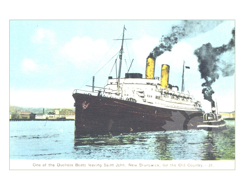 Photo en couleur du navire Le navire Duchess à Saint John