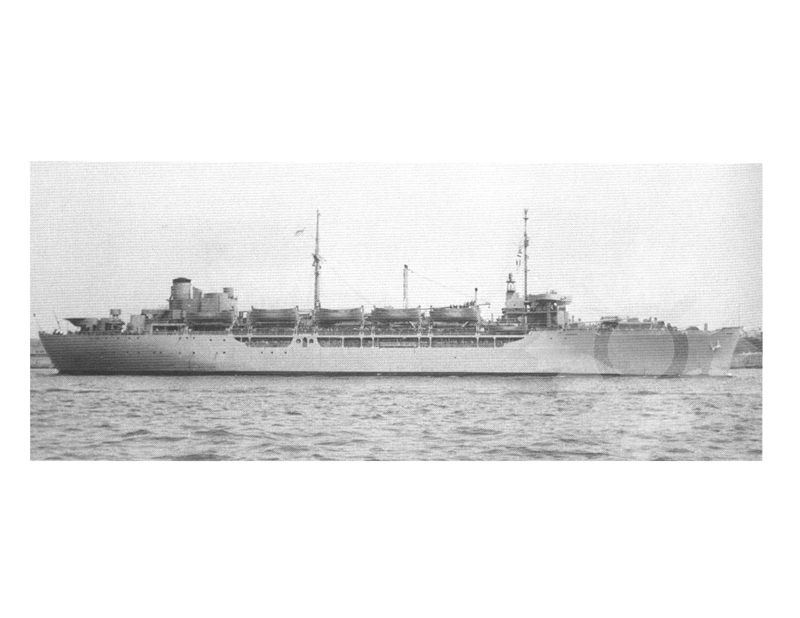 Photo en noir et blanc du navire Général Jh Mcrae (USS) (1944-1987)