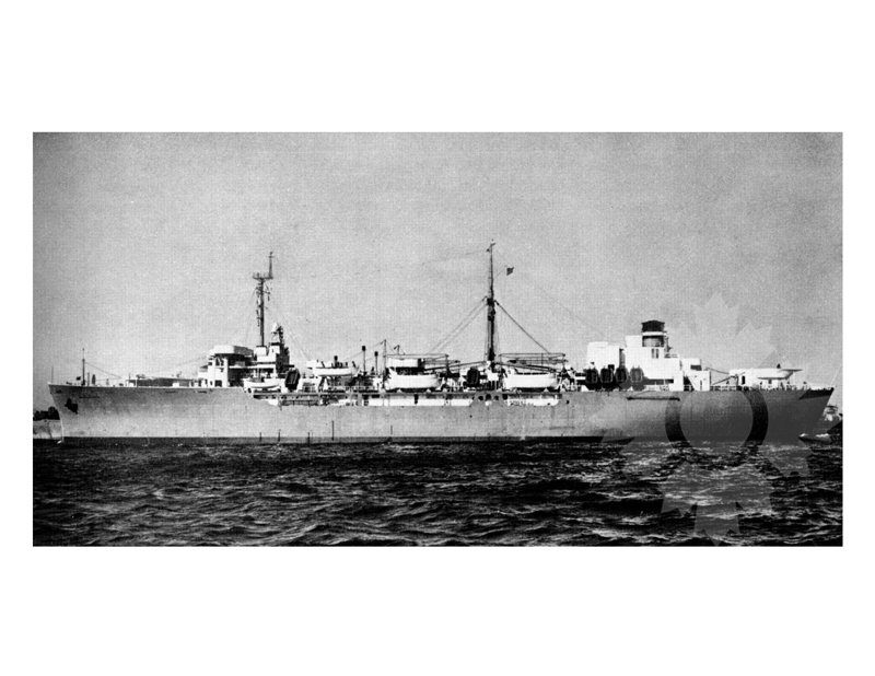Photo en noir et blanc du navire Général Omar Bundy (USS) (1945-1963)