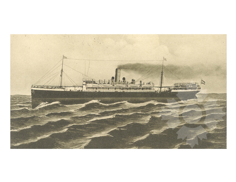 Photo en noir et blanc du navire Goeben (SS) (1906-1919)