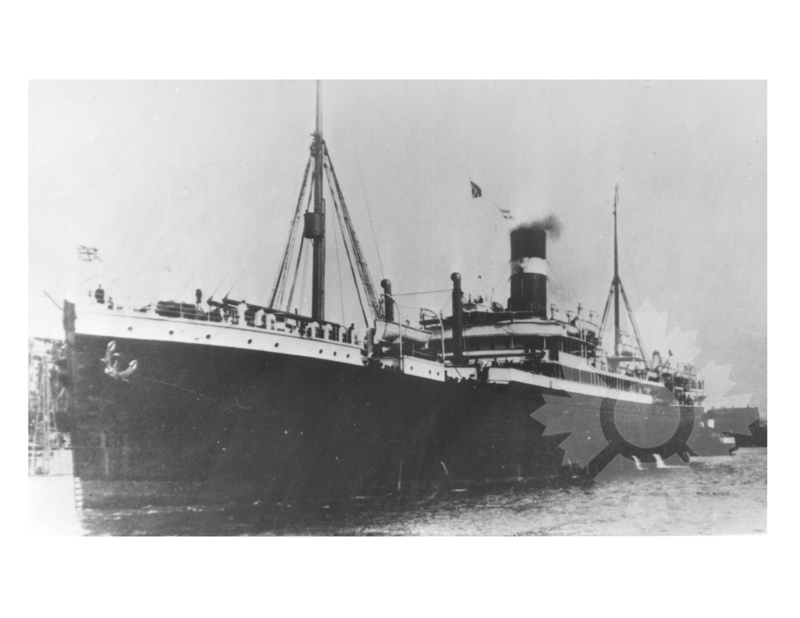 Photo en noir et blanc du navire Grampian (SS) (1907-1925)