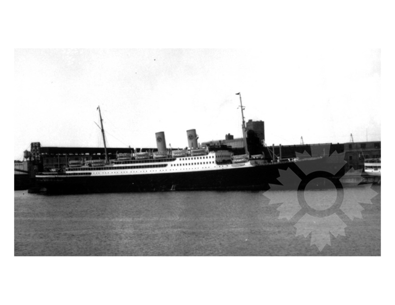 Photo en noir et blanc du navire Gripsholm I (MV) (1925-1954)