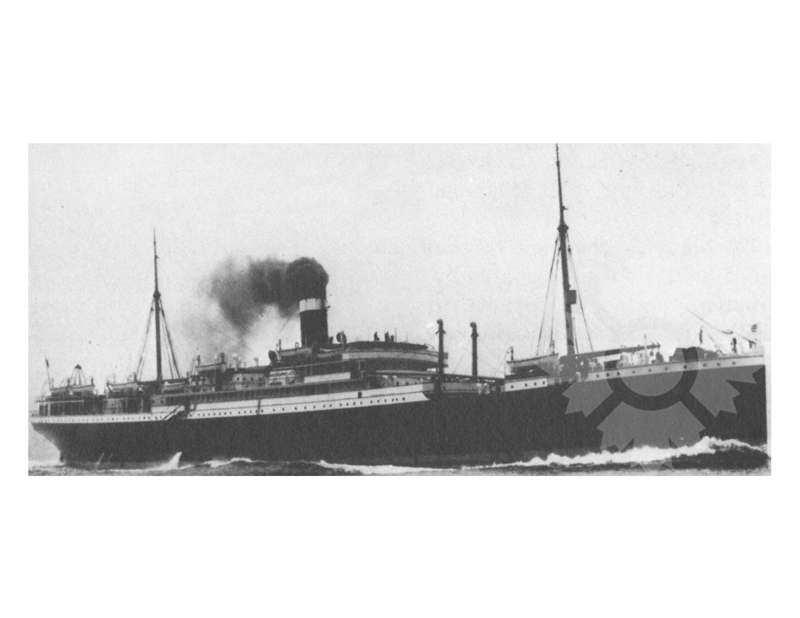 Photo en noir et blanc du navire Hespérien (SS) (1908-1915)