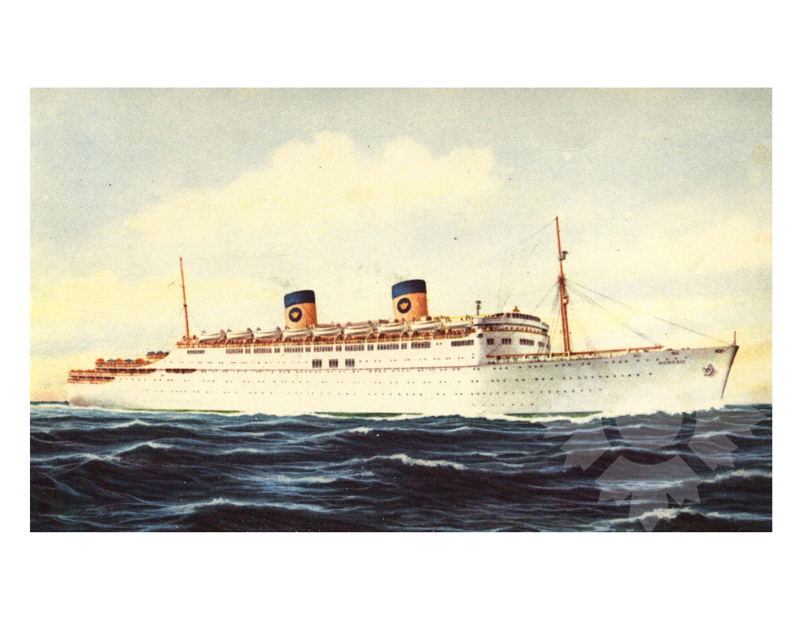 Photo en couleur du navire Homère (SS) (1953-1974)