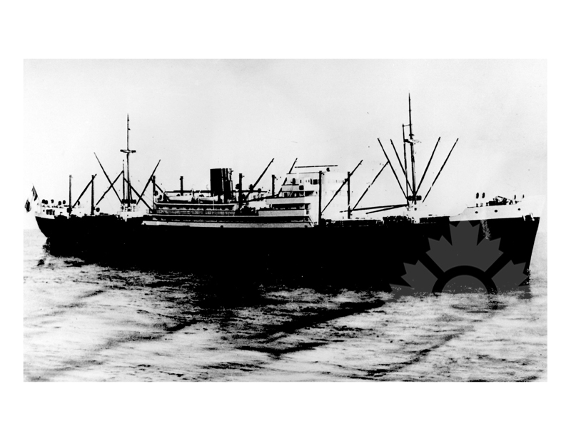 Photo en noir et blanc du navire Indochinois (SS) (1939-1957)
