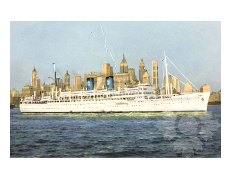 Photo couleur du navire Irpinia (SS) (1929-1970)