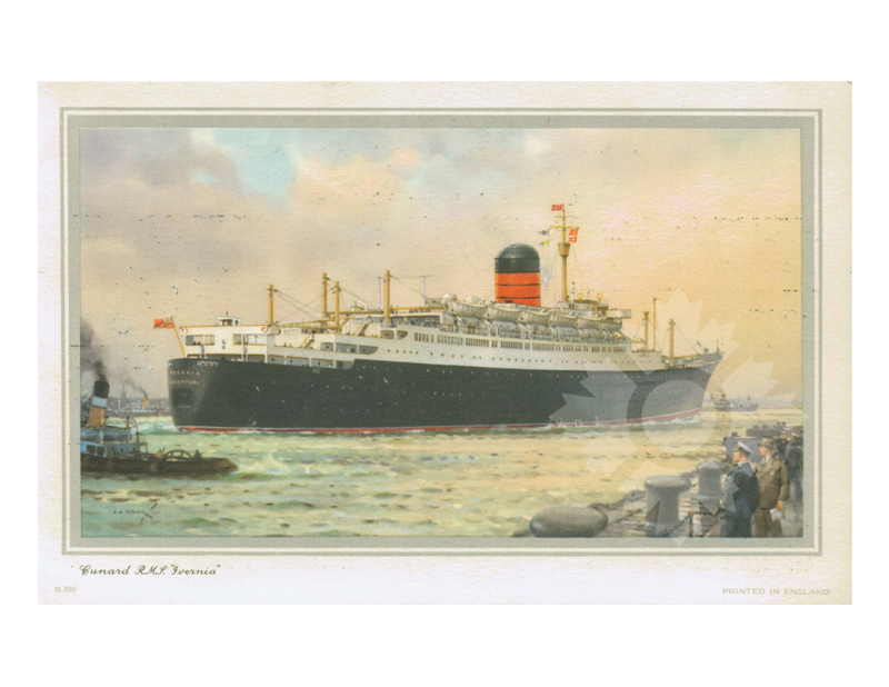 Photo couleur du navire Ivernia (RMS) (1954-1963)