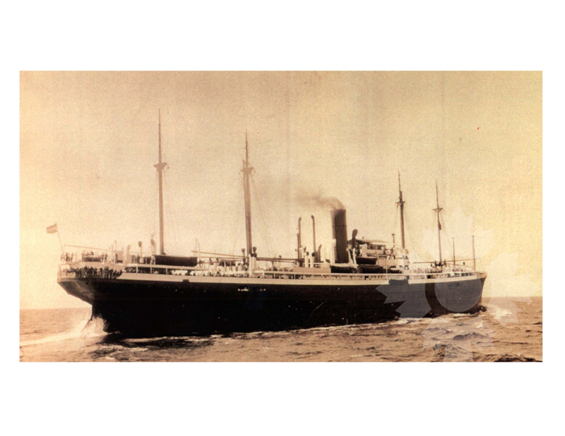 Photo en noir et blanc du navire Cologne III (SS) (1922-1940)