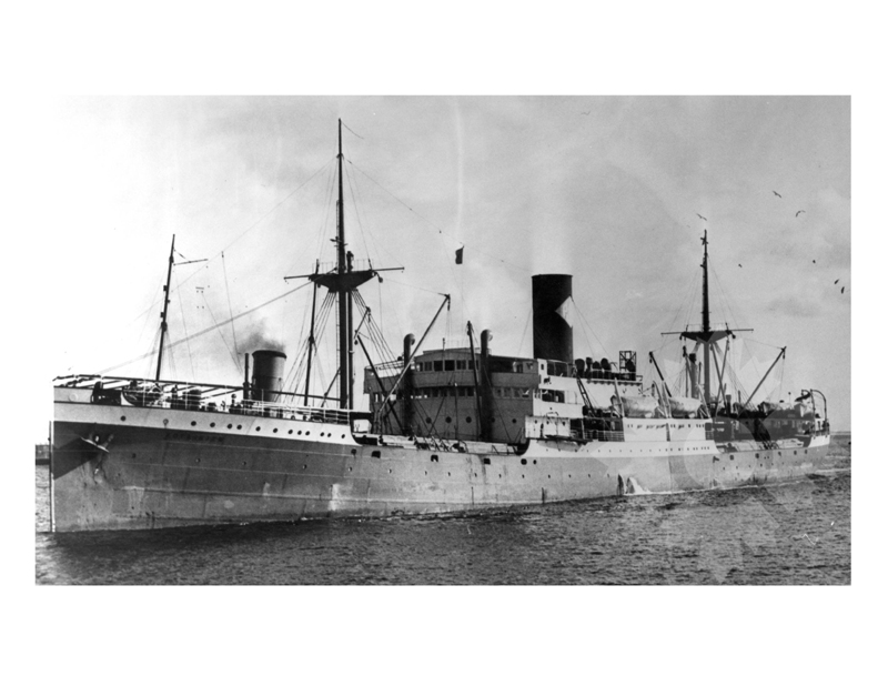 Photo en noir et blanc du navire Kota Inten (SS) (1927-1957)