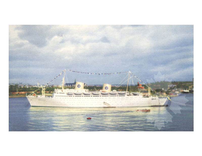 Photo couleur du navire Kungsholm III (MS) (1953-1985)