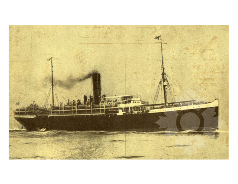 Photo en noir et blanc du navire la Bourdonnais (SS) (1921-1934)