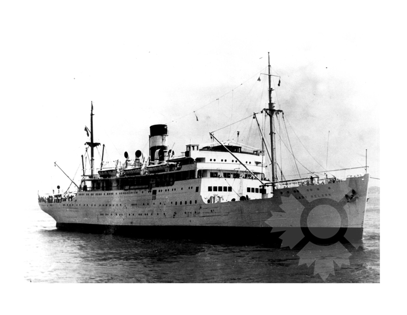 Photo en noir et blanc du navire lady nelson (RMS) (1928-1953)