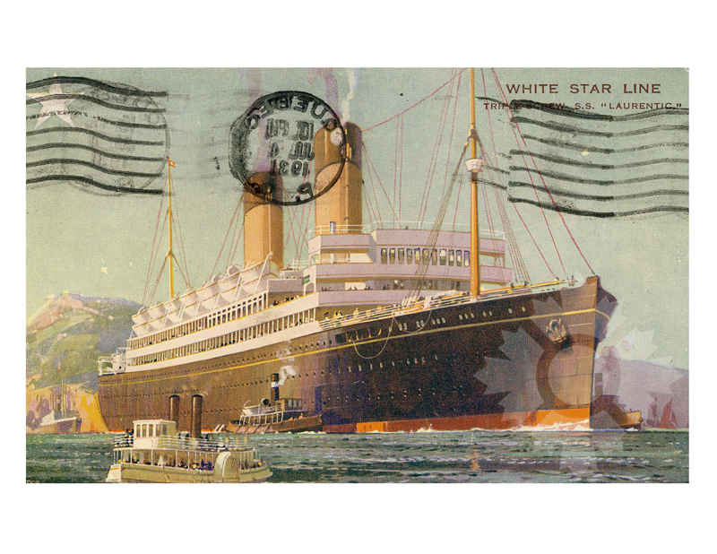 Photo couleur du navire Laurentic II (RMS) (1927-1940)