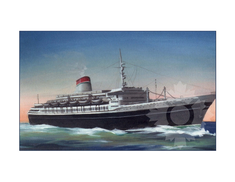 Photo en couleur du navire Léonard de Vinci (TS) (1958-1982)