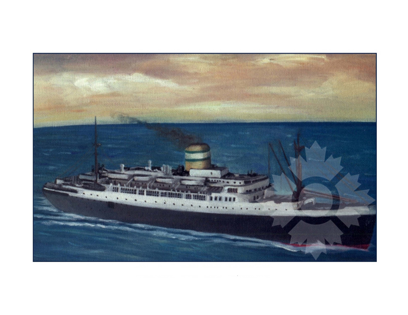Photo couleur du navire maasdam II (TSS) (1952-1968)