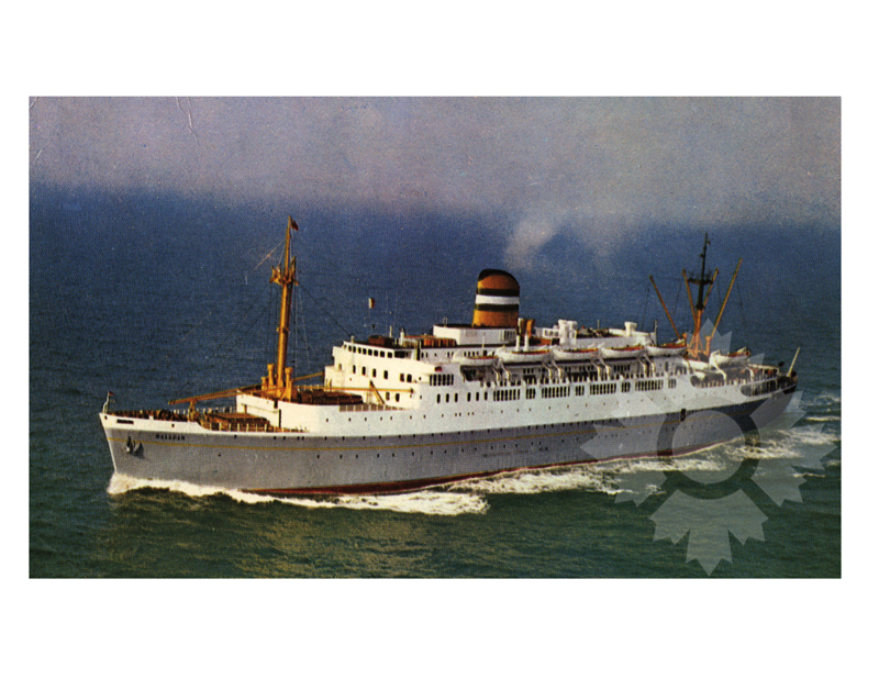 Photo en couleur du navire maasdam II (TSS) (1952-1968)