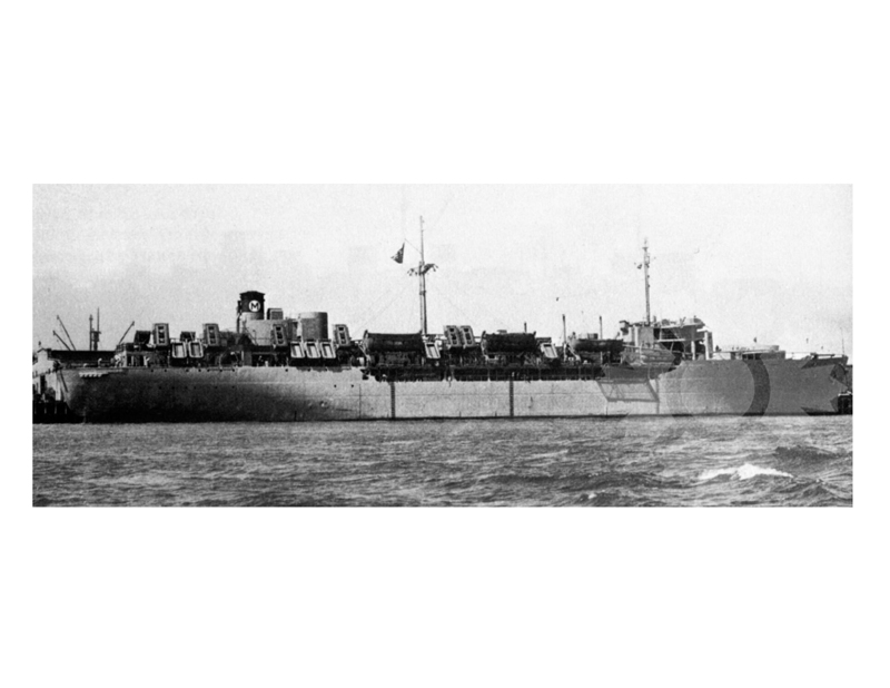 Photo en noir et blanc du navire Clignotant marin (USAT) (1945-1966)