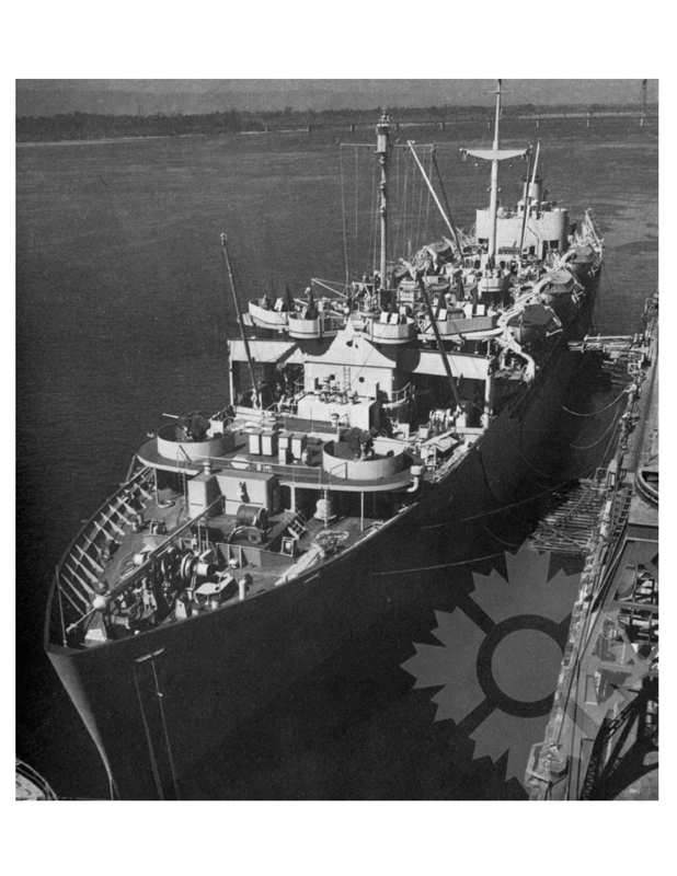 Photo en noir et blanc du navire marine jumper (USAT) (1945-1966)