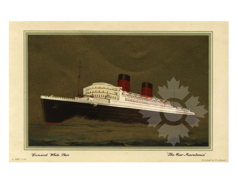 Photo couleur du navire Mauretania II (RMS) (1938-1965)