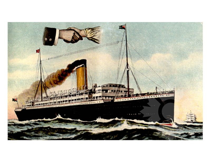 Photo en couleur du navire Mégantic (RMS) (1909-1933)