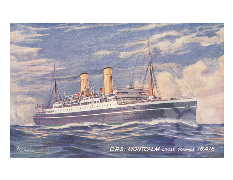 Photo en couleur du navire Montcalm (SS) (1920-1939)