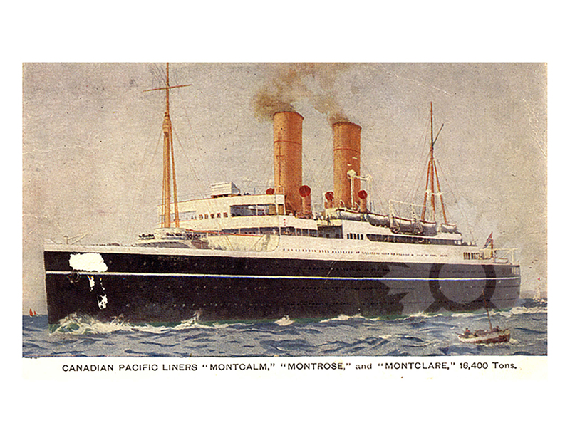 Photo en couleur du navire Montclare (SS) (1921-1939) HMS (1939-1958)