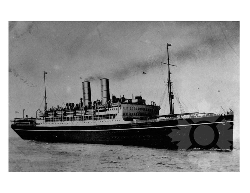 Photo en noir et blanc du navire Montnairn (SS) (1925-1929)
