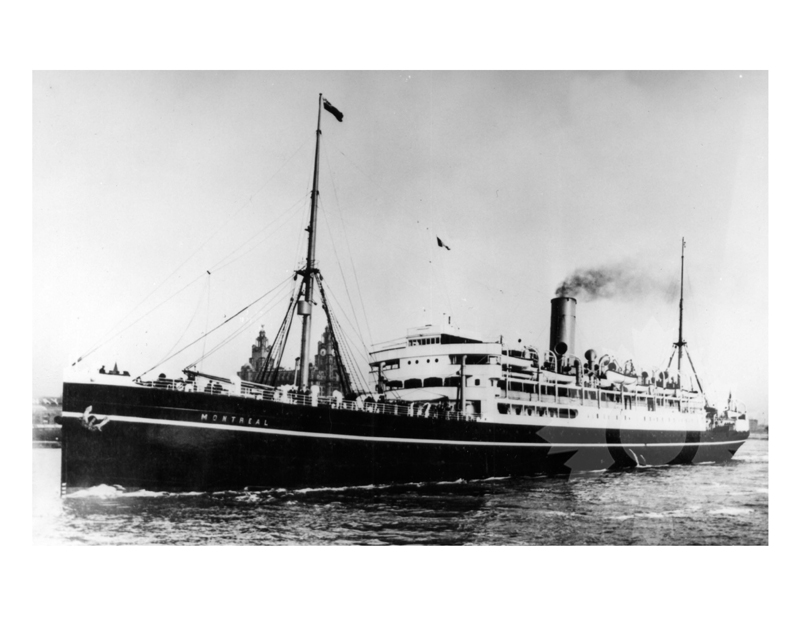 Photo en noir et blanc du navire Montréal (SS) (1920-1927)