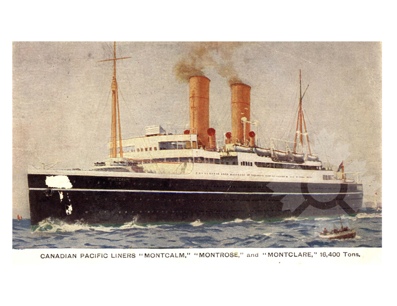 Photo en couleur du navire Montrose I (1922-1939)