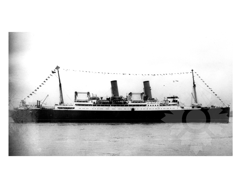 Photo en noir et blanc du navire Montrose I (SS) (1922-1939)