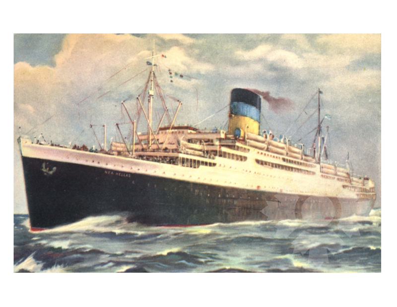 Photo en couleur du navire Nea Hellas (TSS) (1939-1955)