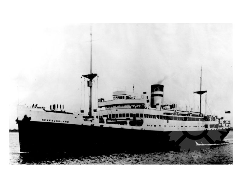 Photo en noir et blanc du navire Newfoundland I (RMS) (1925-1943)