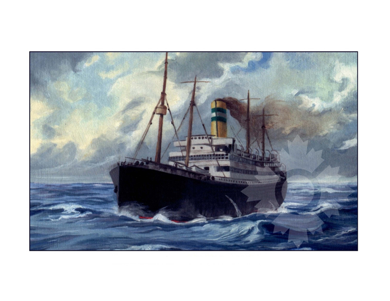 Photo en couleur du navire New Amsterdam I (SS) (1906-1932)