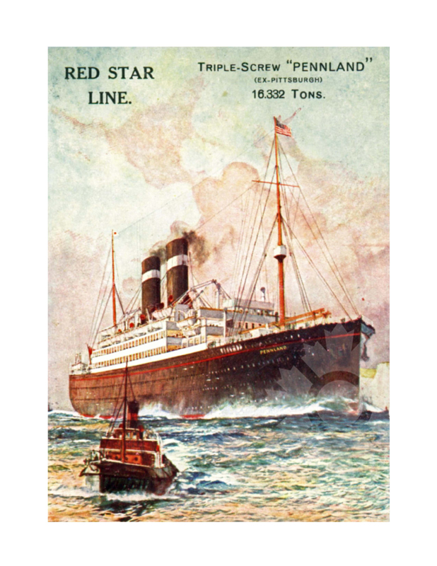 Photo en couleur du navire Pennland (SS) (1926-1941)