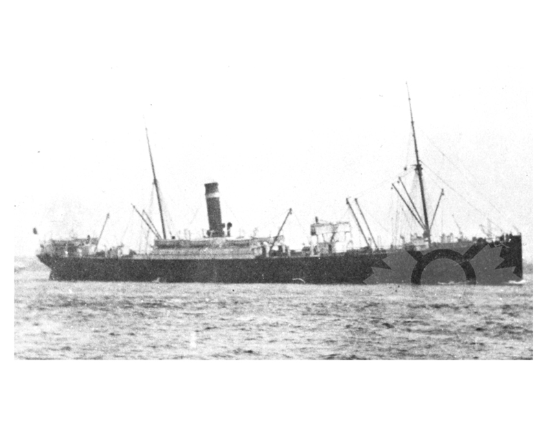 Photo en noir et blanc du navire Pomeranian (SS) (1887-1918)