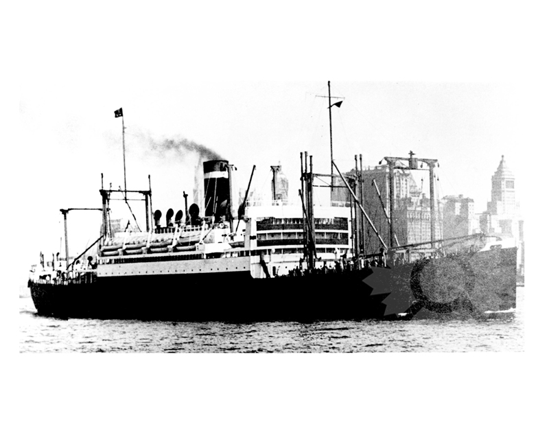 Photo en noir et blanc du navire President Roosevelt (SS) (1922-1940)
