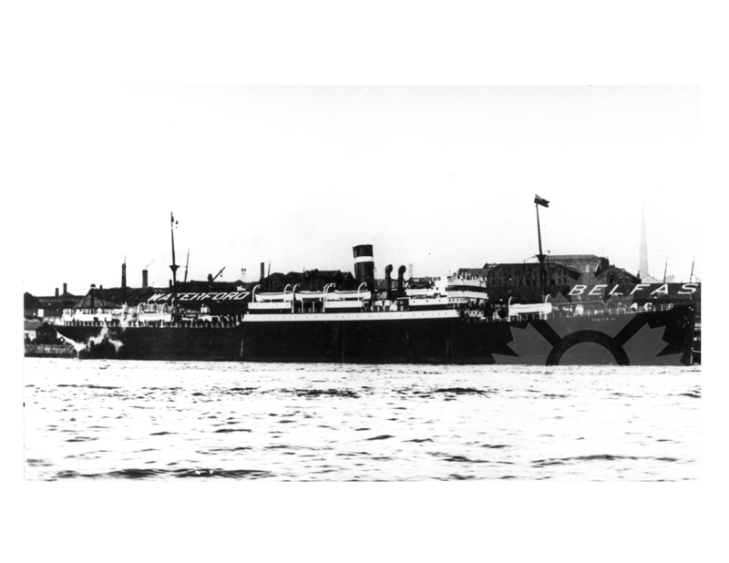 Photo en noir et blanc du navire Pretorian (RMS) (1901-1926)